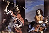 Saul Attacking David by Guercino